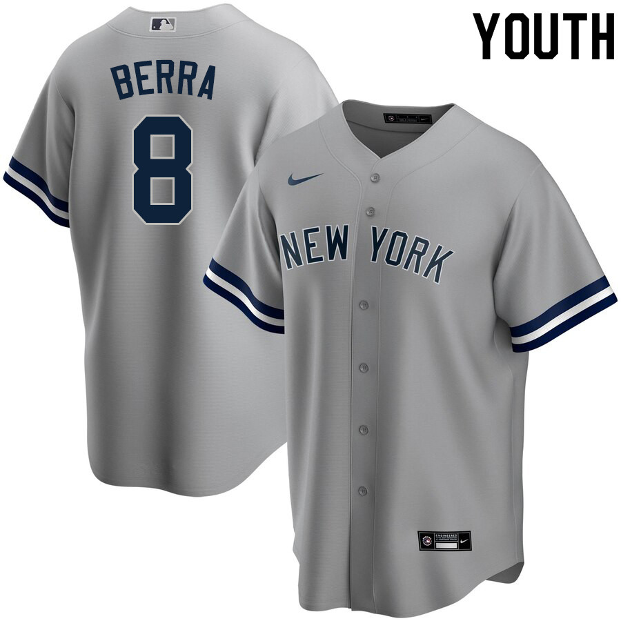 2020 Nike Youth #8 Yogi Berra New York Yankees Baseball Jerseys Sale-Gray